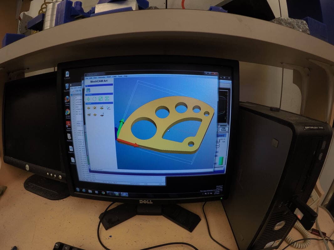 The 3D CAD model of the lobe.