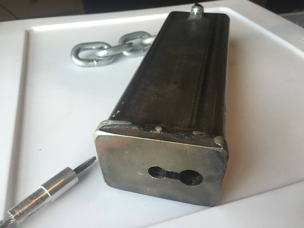 Stem testing jig and plug.